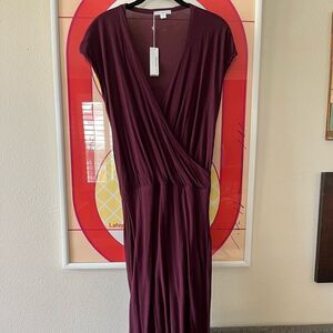 James Perse women’s casual maroon dress. Size 0